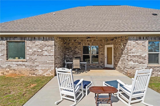 view of patio with outdoor dining area