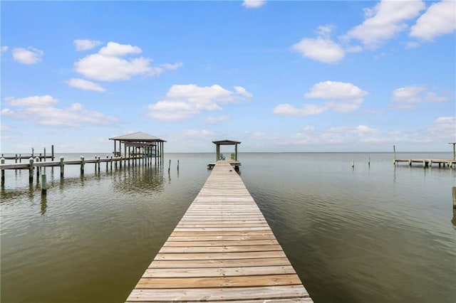 dock with a water view