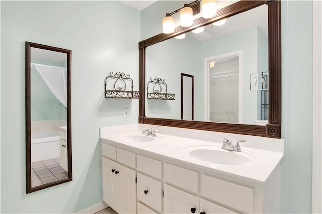 bathroom with vanity