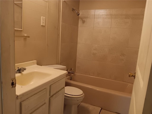 1863 Mott Dr N, Mobile, AL 36617 - full bathroom with toilet, shower / bathtub combination, tile patterned floors, and vanity