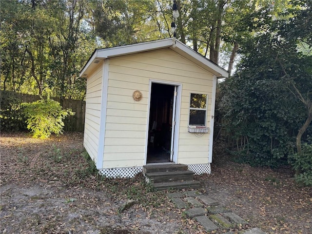 view of outbuilding