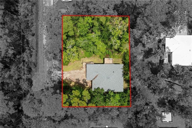 911 Lockenbie Pl, Dauphin Island, AL 36528 - view from above of property with property boundaries highlighted