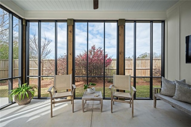 view of sunroom / solarium