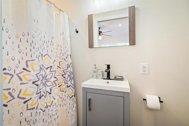 54 Bishop Ln, Mobile, AL 36608 - bathroom featuring vanity and curtained shower