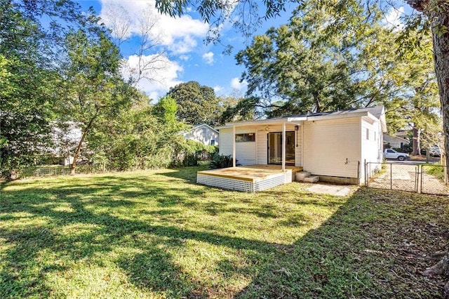 54 Bishop Ln, Mobile, AL 36608 - back of house featuring a deck