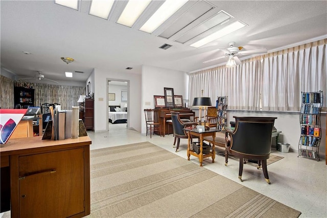 110 Schooley Cir, Daphne, AL 36526 - living room featuring ceiling fan and a desk