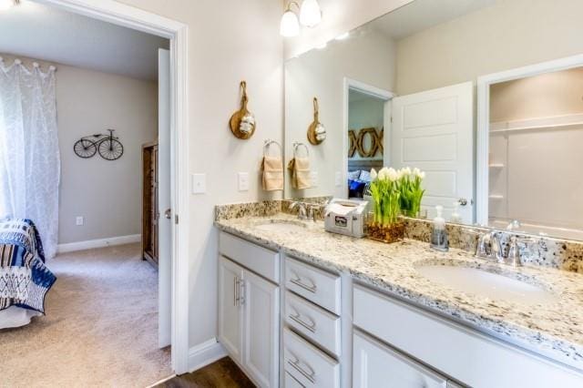 bathroom featuring vanity