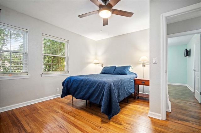 361 Tatum Ave, Mobile, AL 36609 - bedroom featuring wood finished floors and a ceiling fan