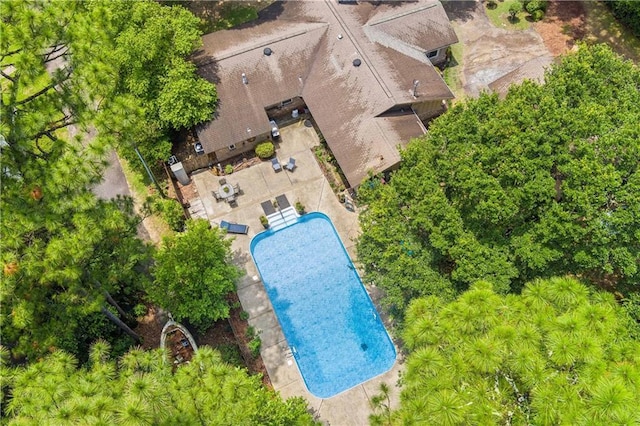 361 Tatum Ave, Mobile, AL 36609 - drone / aerial view of a pool area