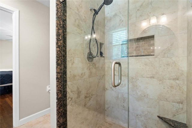 9100 Johnson Rd S, Mobile, AL 36695 - full bathroom with a stall shower and baseboards