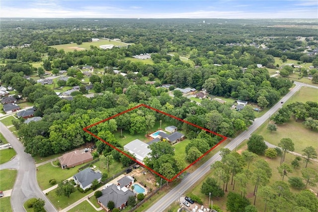 9100 Johnson Rd S, Mobile, AL 36695 - aerial view of property's location featuring property boundaries highlighted
