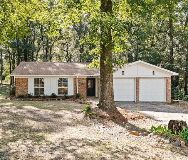 ranch-style house with a garage