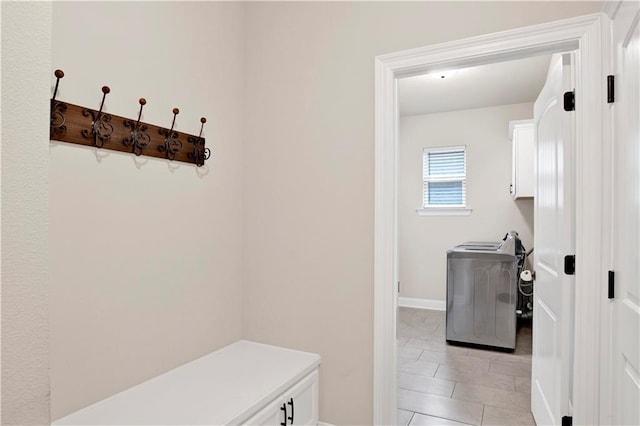 30768 Bauer Ave, Spanish Fort, AL 36527 - mudroom featuring washer / dryer and baseboards