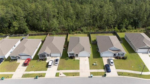 10232 Brodick Loop, Spanish Fort, AL 36527 - aerial perspective of suburban area with a heavily wooded area