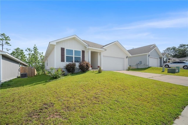 10232 Brodick Loop, Spanish Fort, AL 36527 - view of front facade with a garage, central AC, and concrete driveway