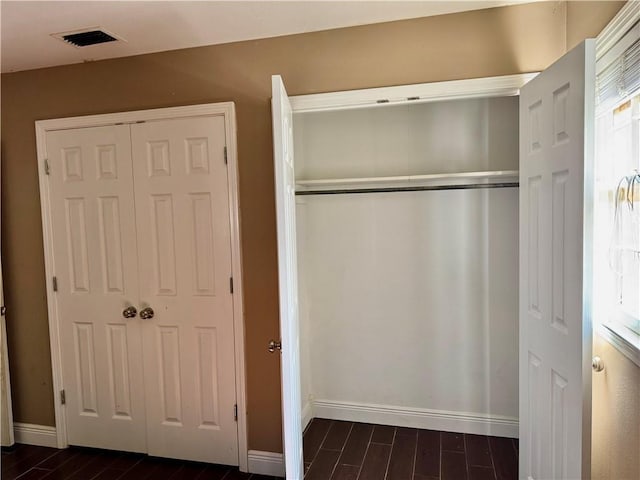 closet featuring visible vents