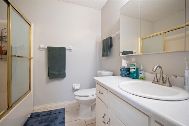 7072 Forest Glenn Ct, Irvington, AL 36544 - bathroom with vanity, tile patterned flooring, and a textured ceiling