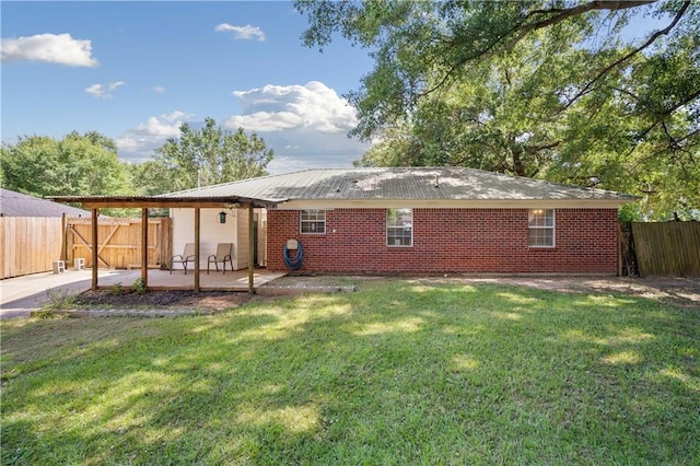 7072 Forest Glenn Ct, Irvington, AL 36544 - back of property featuring a patio area and a fenced backyard