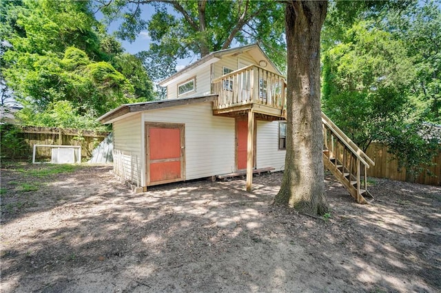 7072 Forest Glenn Ct, Irvington, AL 36544 - back of house with stairs