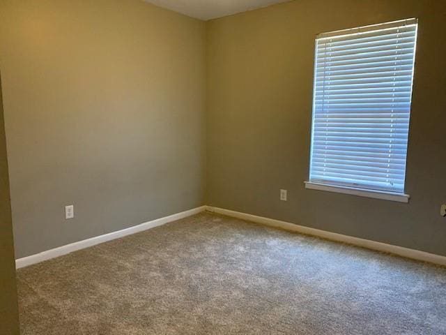 view of carpeted empty room