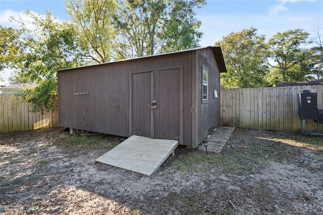 view of outbuilding