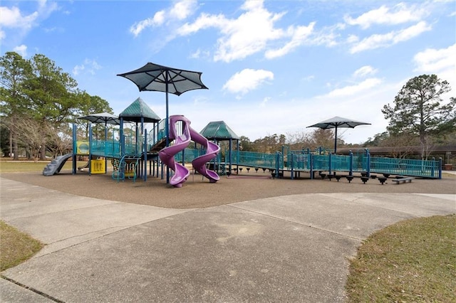 view of play area