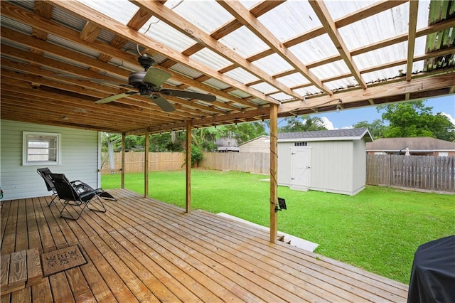 19565 4th St N, Citronelle, AL 36522 - deck with ceiling fan