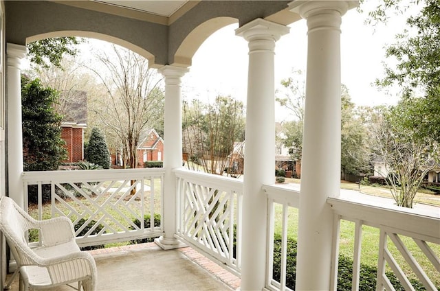 view of balcony