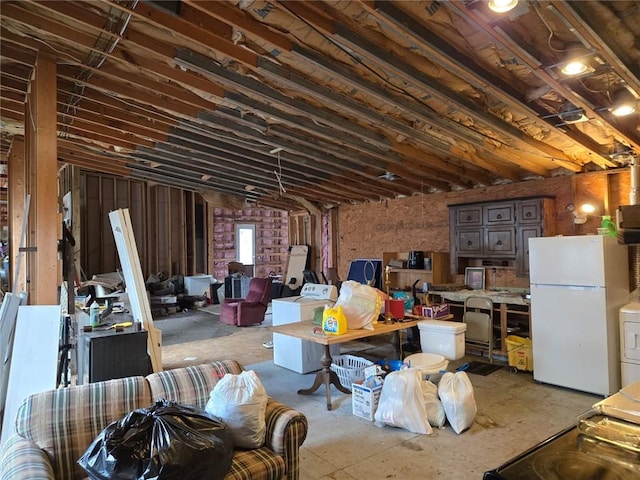 miscellaneous room featuring washer / dryer