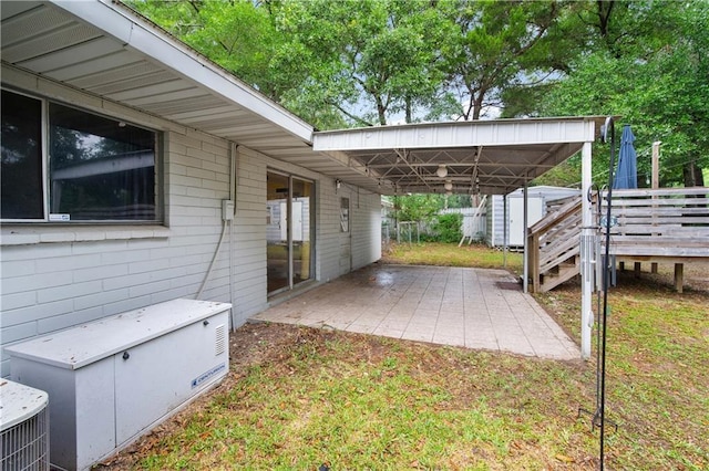 4359 Montclair Cir E, Mobile, AL 36693 - view of yard with a storage shed, an outdoor structure, a patio area, and cooling unit