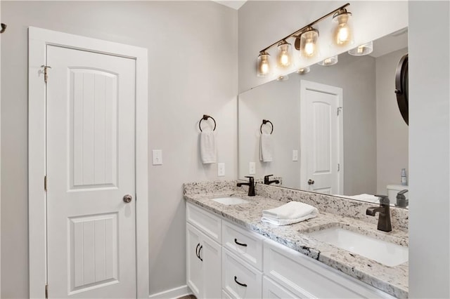 bathroom with vanity