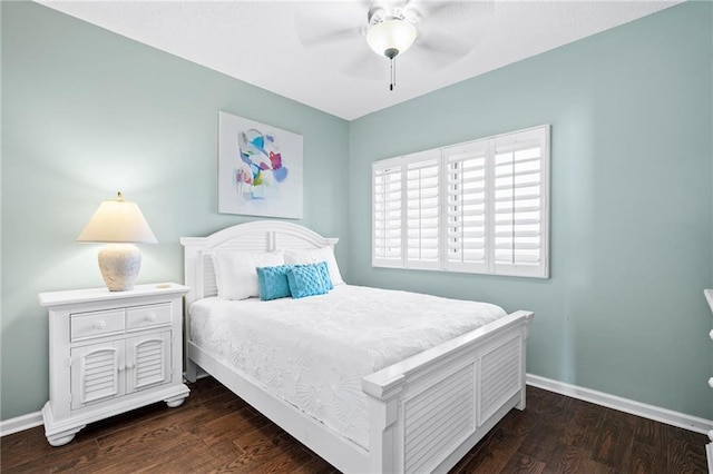 527 Beach Club Trl Unit D1103, Gulf Shores, AL 36542 - bedroom featuring dark wood-style flooring and ceiling fan