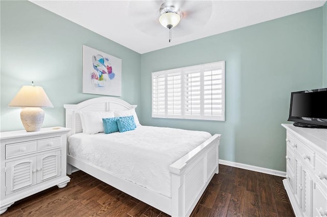527 Beach Club Trl Unit D1103, Gulf Shores, AL 36542 - bedroom with dark wood-style flooring and ceiling fan