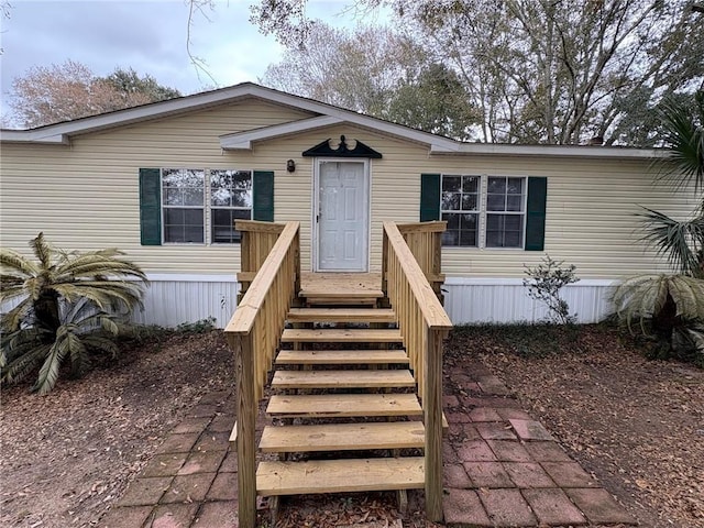 view of manufactured / mobile home