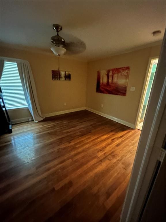 9016 Julie St, Mobile, AL 36608 - spare room with dark wood finished floors and baseboards