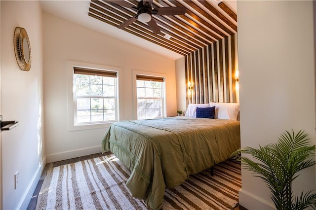 bedroom with baseboards