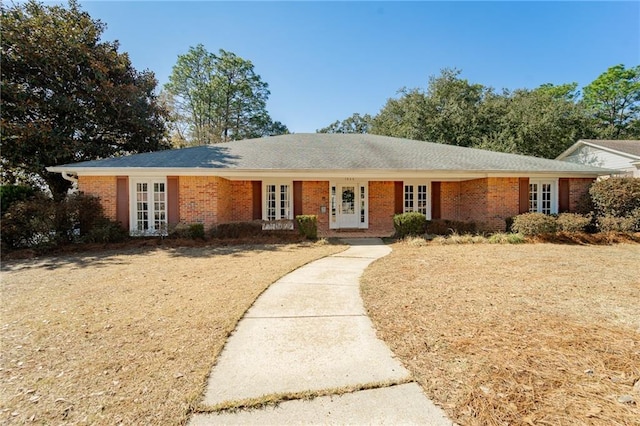 view of single story home