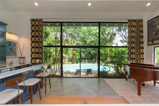 6000 Shenandoah Rd N, Mobile, AL 36608 - interior space with recessed lighting and light marble finish flooring