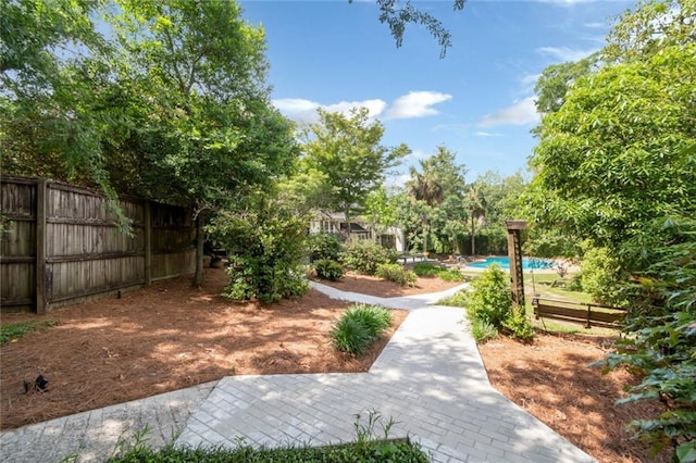 6000 Shenandoah Rd N, Mobile, AL 36608 - view of yard featuring fence and an outdoor pool