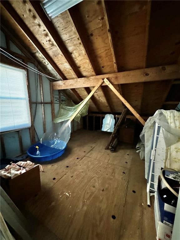 view of attic