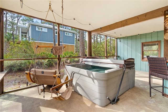 view of sunroom / solarium