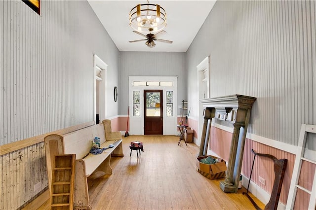 52780 State Highway 59, Stockton, AL 36579 - entryway featuring ceiling fan and hardwood / wood-style flooring