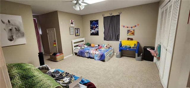 6325 Shadowlake Ct, Mobile, AL 36693 - bedroom with carpet and ceiling fan