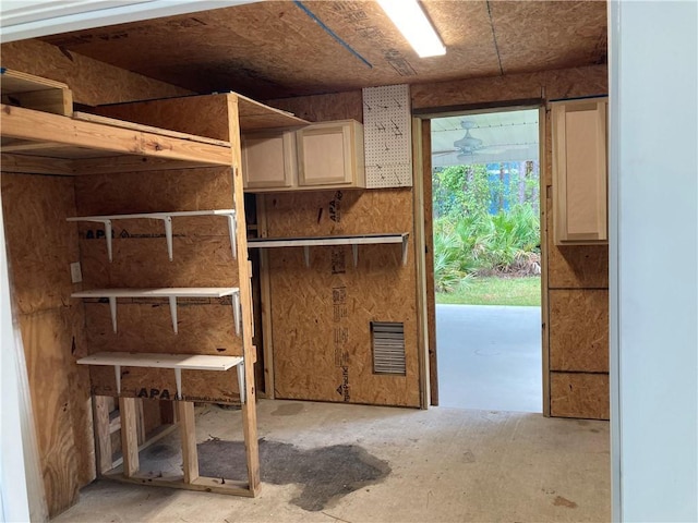 view of storage room
