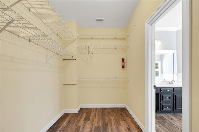 104 Ferncliff Cir, Daphne, AL 36526 - walk in closet featuring dark wood-style floors