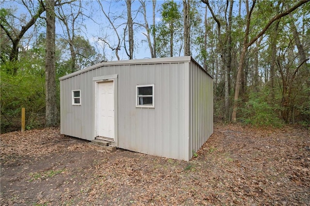 view of outbuilding