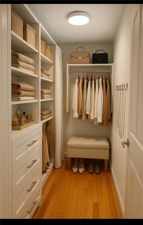 159 Conway Dr W, Mobile, AL 36608 - walk in closet featuring light wood-type flooring