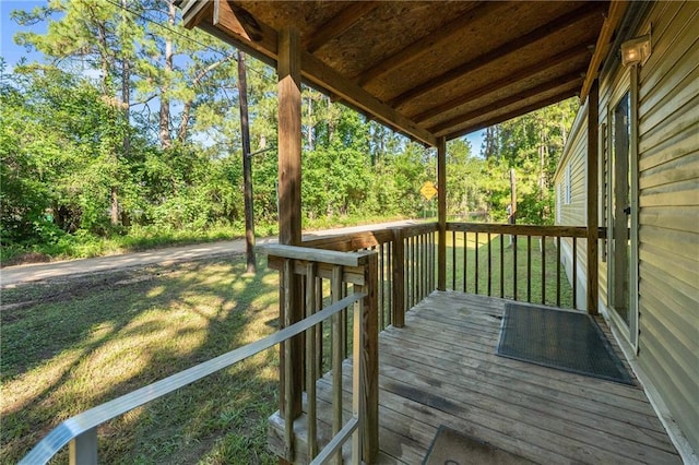 6550 Oak Grove Rd, Eight Mile, AL 36613 - wooden terrace with a lawn