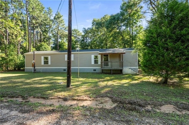 6550 Oak Grove Rd, Eight Mile, AL 36613 - view of front of property featuring crawl space and a front yard