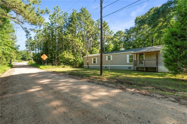 6550 Oak Grove Rd, Eight Mile, AL 36613 - view of front of home with a front yard and a porch